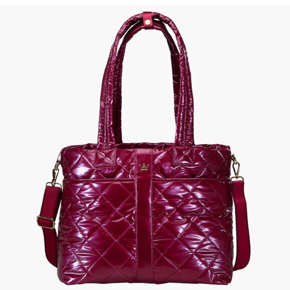 NWT OLIVER THOMAS Y2K Maxed Out Wanderlust Large Tote Red Metallic Cherry Girl - Picture 1 of 15